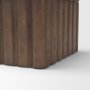 71606 - Strata Fluted Walnut Wood Decorative Box Set