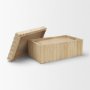 71607 - Strata Fluted White-Washed Wood Decorative Box Set