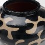 71611 - Bosma Black and Cream Ceramic Urn