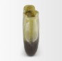71620 - Tulano Low Green and Brown Glass Vase