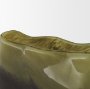 71620 - Tulano Low Green and Brown Glass Vase