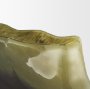 71620 - Tulano Low Green and Brown Glass Vase