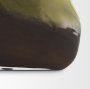 71620 - Tulano Low Green and Brown Glass Vase