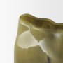 71621 - Tulano Medium Green and Brown Glass Vase