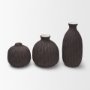 71598 - Tidal Tall Ceramic Rippled Decorative Vase