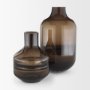 71617 - Aurel Tall Brown Glass Vase