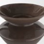 71623 - Bruna Wide Mouth Geometric Brown Glass Vase