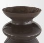 71624 - Bruna Sculptural Brown Glass Vase