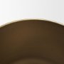 71631 - Voss Brass Metal w/ Dark Brown Lid Canister Set