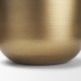 71631 - Voss Brass Metal w/ Dark Brown Lid Canister Set