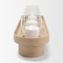 71636 - Plinth Walnut Wood w/ Glass Candle Holder