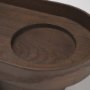 71637 - Plinth White-Washed Wood w/ Glass Candle Holder