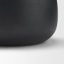 71638 - Voss Black Metal w/ Dark Wood Lid Canister