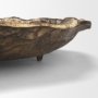 71647 - Verdant Large Antiqued Brass Metal Decorative Centerpiece Bowl