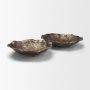 71647 - Verdant Large Antiqued Brass Metal Decorative Centerpiece Bowl