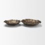 71647 - Verdant Large Antiqued Brass Metal Decorative Centerpiece Bowl