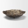 71648 - Verdant Small Antiqued Brass Metal Decorative Centerpiece Bowl