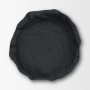 71649 - Verdant Large Matte Black Metal Decorative Centerpiece Bowl