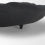 71649 - Verdant Large Matte Black Metal Decorative Centerpiece Bowl