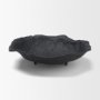 71650 - Verdant Small Matte Black Metal Decorative Centerpiece Bowl