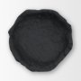 71650 - Verdant Small Matte Black Metal Decorative Centerpiece Bowl