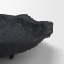 71650 - Verdant Small Matte Black Metal Decorative Centerpiece Bowl