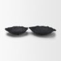 71650 - Verdant Small Matte Black Metal Decorative Centerpiece Bowl