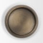71655 - Pelar Large Antiqued Brass Stacked Pillar Candle Holder