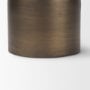 71656 - Pelar Small Antiqued Brass Stacked Pillar Candle Holder