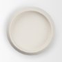 71657 - Pelar Large Matte White Metal Stacked Pillar Candle Holder