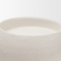 71657 - Pelar Large Matte White Metal Stacked Pillar Candle Holder