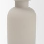 71657 - Pelar Large Matte White Metal Stacked Pillar Candle Holder