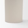 71657 - Pelar Large Matte White Metal Stacked Pillar Candle Holder