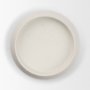 71658 - Pelar Small Matte White Metal Stacked Pillar Candle Holder