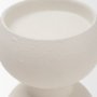 71658 - Pelar Small Matte White Metal Stacked Pillar Candle Holder