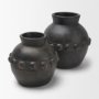 71659 - Douro Small Earthy Brown Dotted Vase