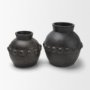 71659 - Douro Small Earthy Brown Dotted Vase