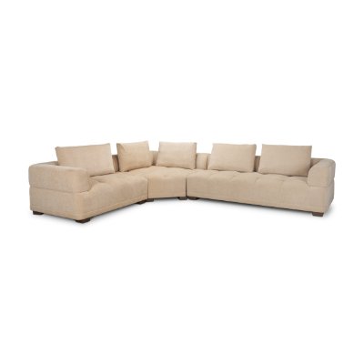 718212-D - Warner Quilt 3 Piece Sofa Set w/Corner Piece w/Back Cushions