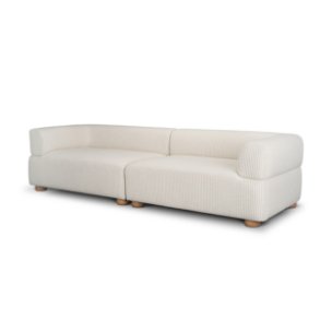 Warner Stripe 2 Piece Sofa Set