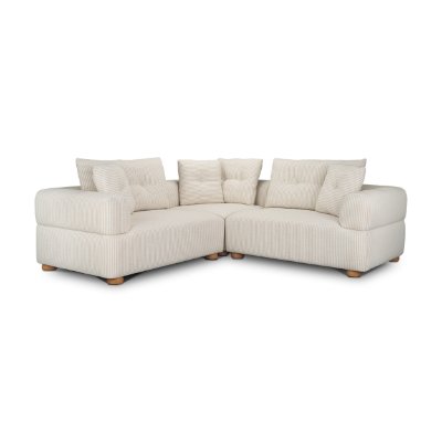 718222-G - Warner Channel 3 Piece Sofa Set w/S Corner Piece w/Back Cushions