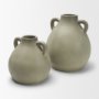 71661 - Cantara Small Sage Green Ceramic Milk Jug w/ Handles
