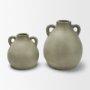 71662 - Cantara Medium Sage Green Ceramic Milk Jug w/ Handles