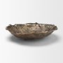 71647 - Verdant Large Antiqued Brass Metal Decorative Centerpiece Bowl