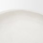 71664 - Punto Large White Paper Mache Dotted Centerpiece Bowl