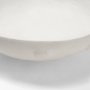 71664 - Punto Large White Paper Mache Dotted Centerpiece Bowl