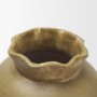 71667 - Melo Small Distressed Citron Yellow Ceramic Vase