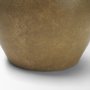 71667 - Melo Small Distressed Citron Yellow Ceramic Vase