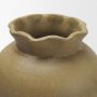71668 - Melo Large Distressed Citron Yellow Ceramic Vase