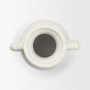 71669 - Trenza Small White Ceramic Vase w/ Twisted Handles