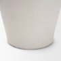 71669 - Trenza Small White Ceramic Vase w/ Twisted Handles